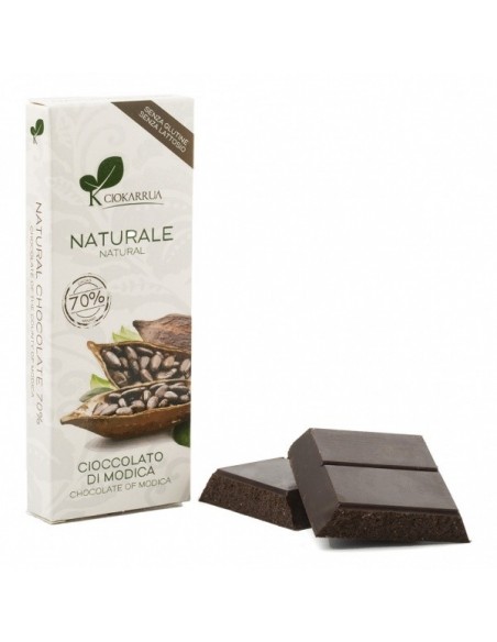 Cioccolato di Modica Naturale 70% 100 gr