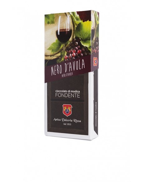 Cioccolato di Modica al Nero D'Avola Antica Dolceria Rizza 100 gr