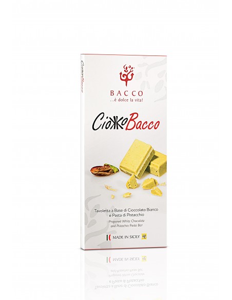 Cioccolato al pistacchio Ciokkobacco tavoletta 100 gr