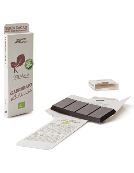 Carrubato all'Arancia Biologico Ciokarrua 50 gr