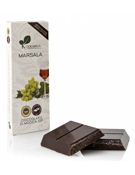 Cioccolato di Modica IGP al Marsala Ciokarrua 100 gr