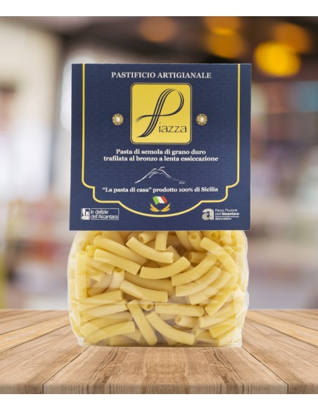 Maccheroncini Rigati Pasta di semola di grano duro siciliano Piazza 500 gr