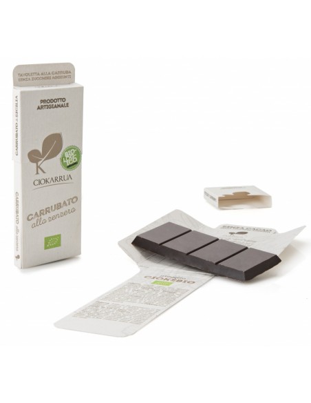 Carrubato allo zenzero Biologico Ciokarrua 50 gr