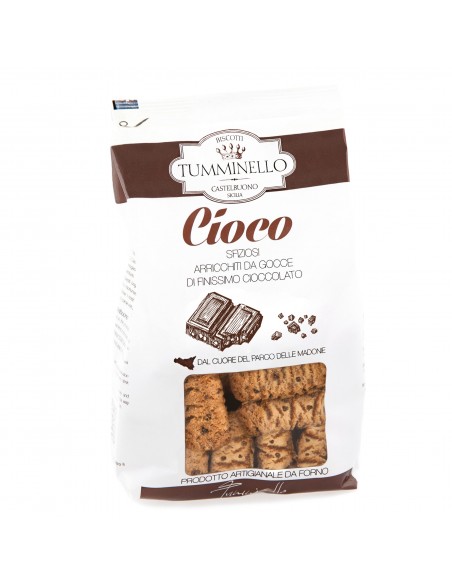 Cioco biscotti sfiziosi con gocce di cioccolato Tumminello 400 gr