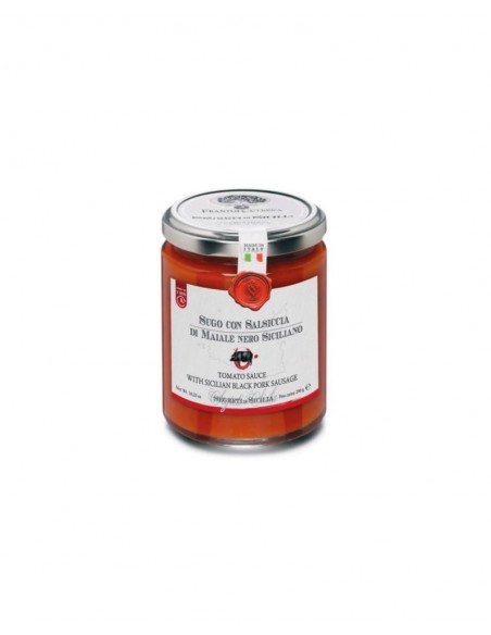 Sugo con Salsiccia di Maiale Nero Siciliano Cutrera 290 gr