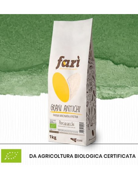 Farì Farina Integrale Perciasacchi BIO Molino Latina 1 kg