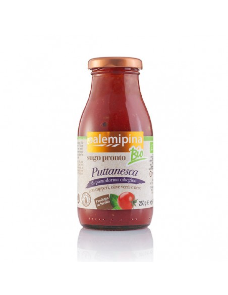 Sugo pronto di pomodoro ciliegino alla Puttanesca SalemiPina 250 gr