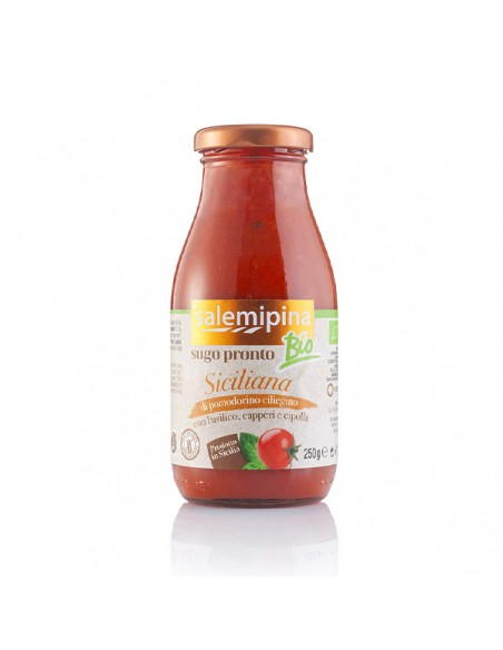 Sugo pronto di pomodoro ciliegino alla Siciliana SalemiPina 250 gr