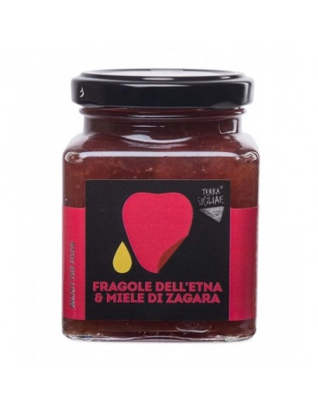 Confettura extra fragole dell'Etna con miele di zagara 240 gr
