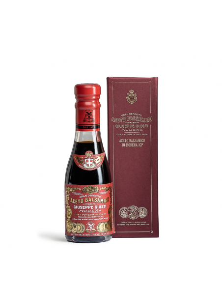 Tre Medaglie D'Oro Aceto Balsamico di Modena IGP Giuseppe Giusti champagnotta con astuccio 10 cl