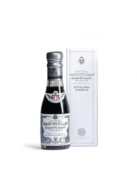 Una Medaglia d'Argento Aceto Balsamico di Modena IGP Giuseppe Giusti champagnotta con astuccio 10 cl