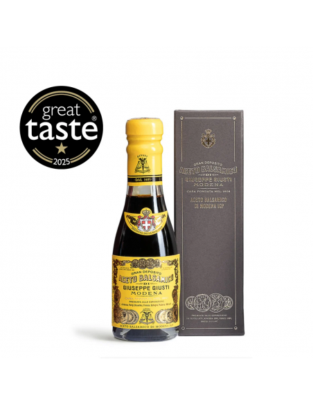 Quattro Medaglie D'Oro Aceto Balsamico di Modena IGP Giuseppe Giusti champagnotta con astuccio 10 cl
